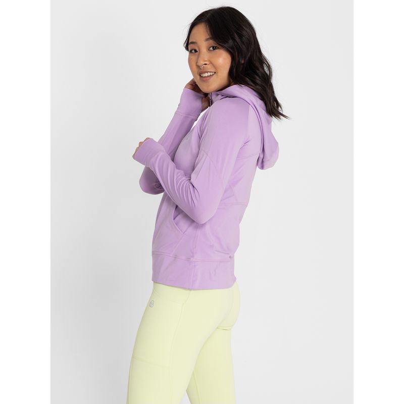 Hoodie-Para-Mujer--Half-Zipper-Morado-Bsoul