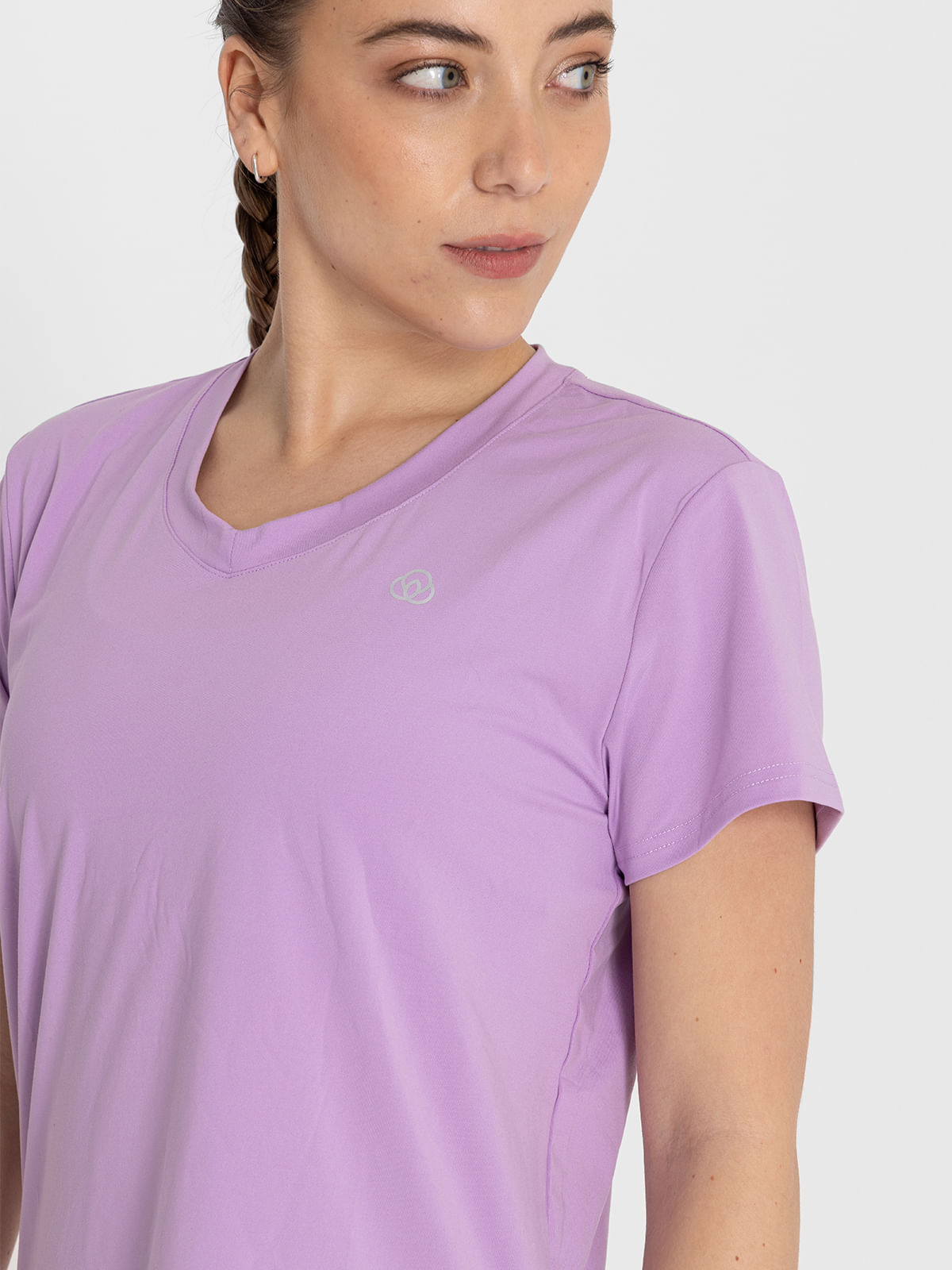 Polo-Para-Mujer-Manga-Corta-V-Neck-Rosado-Bsoul