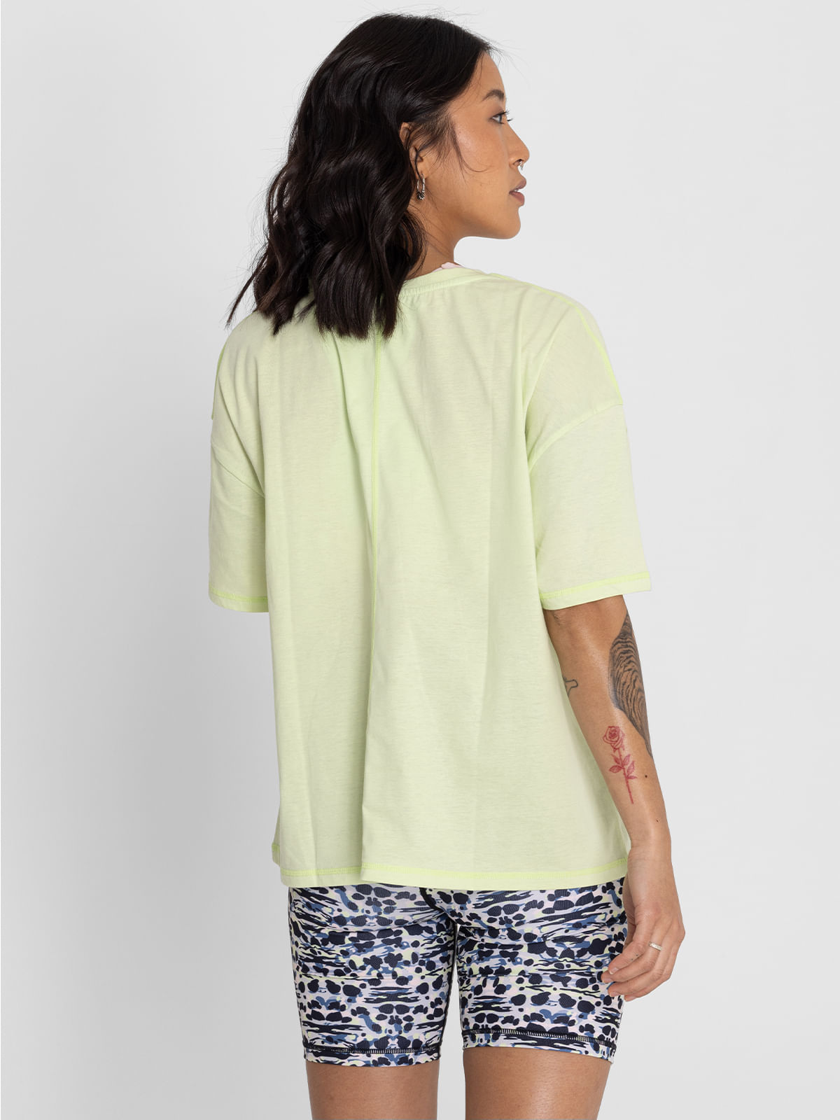 Polo-Manga-Corta-Para-Mujer-Oversize-Anto-Verde-Bsoul