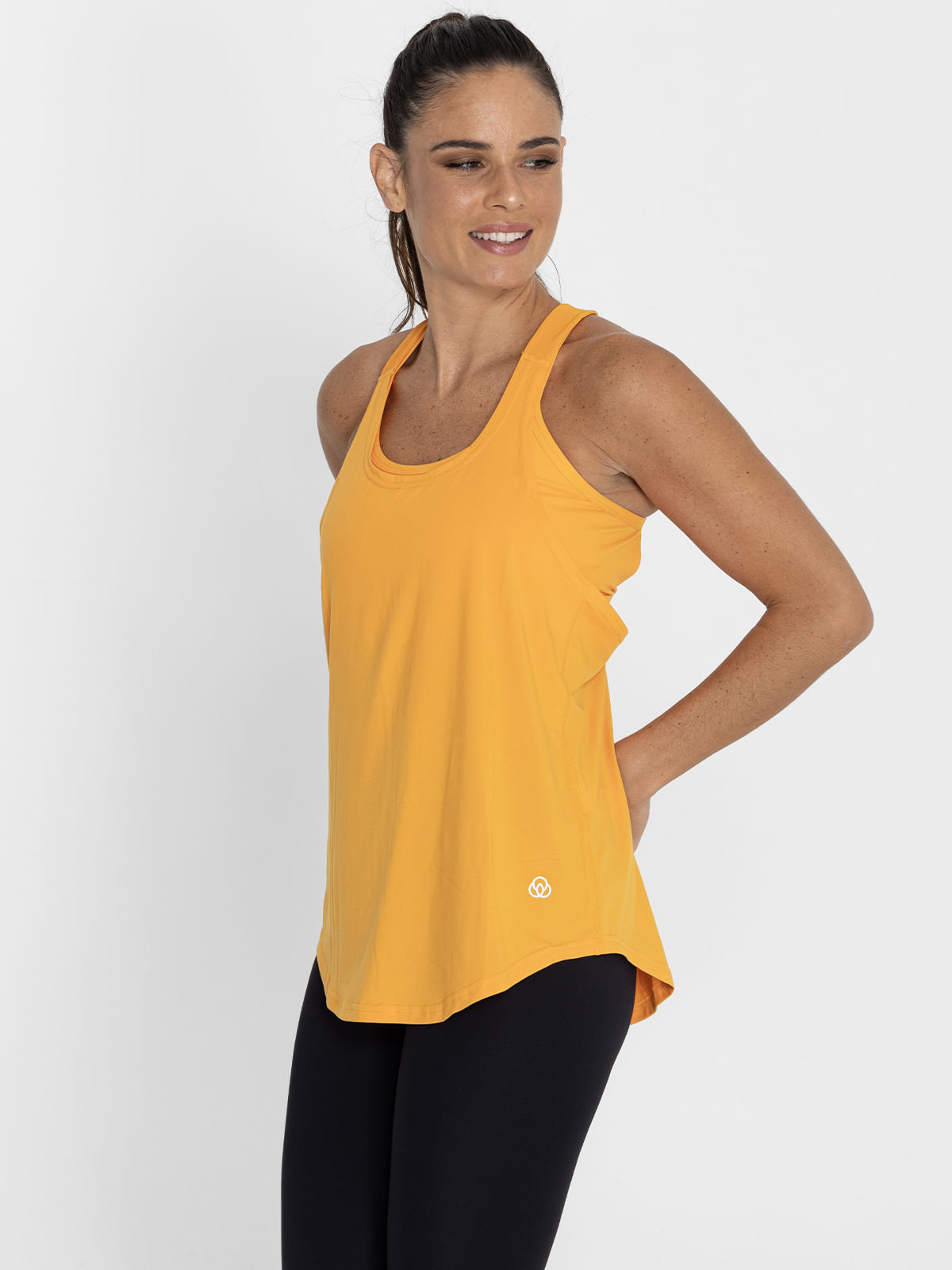 Polo-Sin-Mangas-Para-Mujer--Training-Tank-Naranja-Bsoul