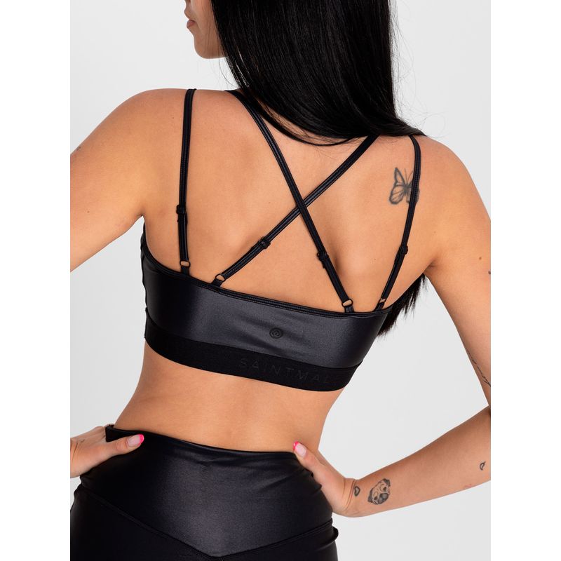 Bra-Para-Mujer-Deportivo-Saintmalē-Negro-Bsoul