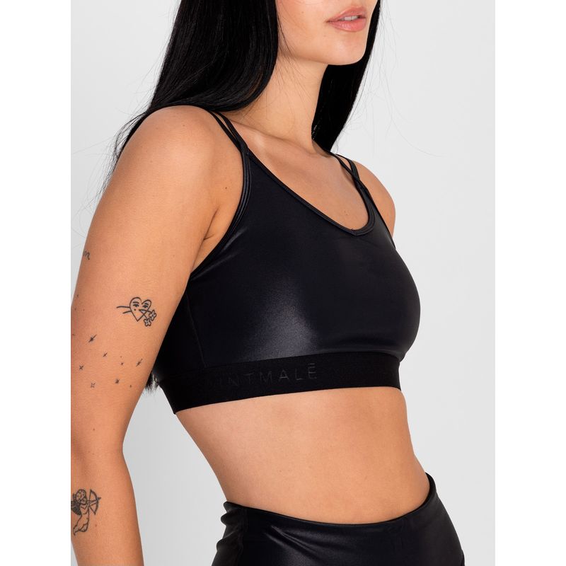 Bra-Para-Mujer-Deportivo-Saintmalē-Negro-Bsoul