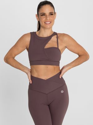 Bra Para Mujer Deportivo Juno Marron Bsoul