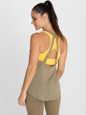 Polo Sin Manga Para Mujer  Training Tank Verde Bsoul