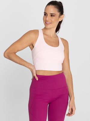 Bra Para Mujer Crop Top Demi Rosado Bsoul