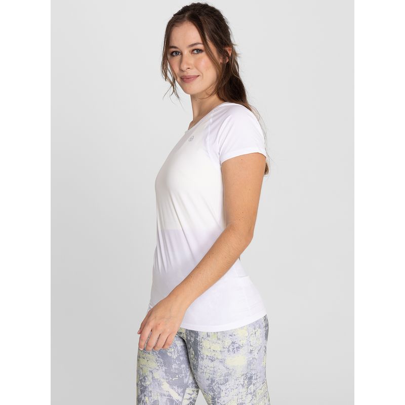 Polo-Manga-Corta-Para-Mujer--Round-Neck-Blanco-Bsoul