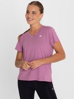 Polo-Manga-Corta-Para-Mujer--V-Neck-Morado-Bsoul