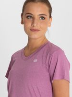 Polo-Manga-Corta-Para-Mujer--V-Neck-Morado-Bsoul