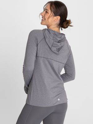 Hoodie Para Mujer  Warmer Lucia Gris Bsoul