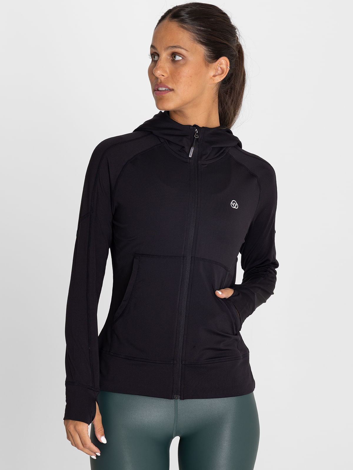 Hoodie-Full-Zipper-Para-Mujer--Warmer-Negro-Bsoul