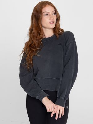 Polerón Para Mujer  Crew Neck Creta Negro Bsoul