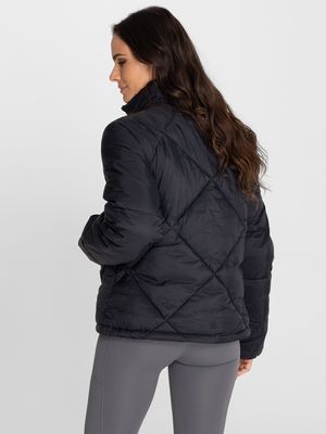 Casaca Para Mujer  Quilted Negro Bsoul