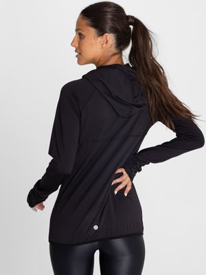 Hoodie Para Mujer  Warmer Lucia Negro Bsoul