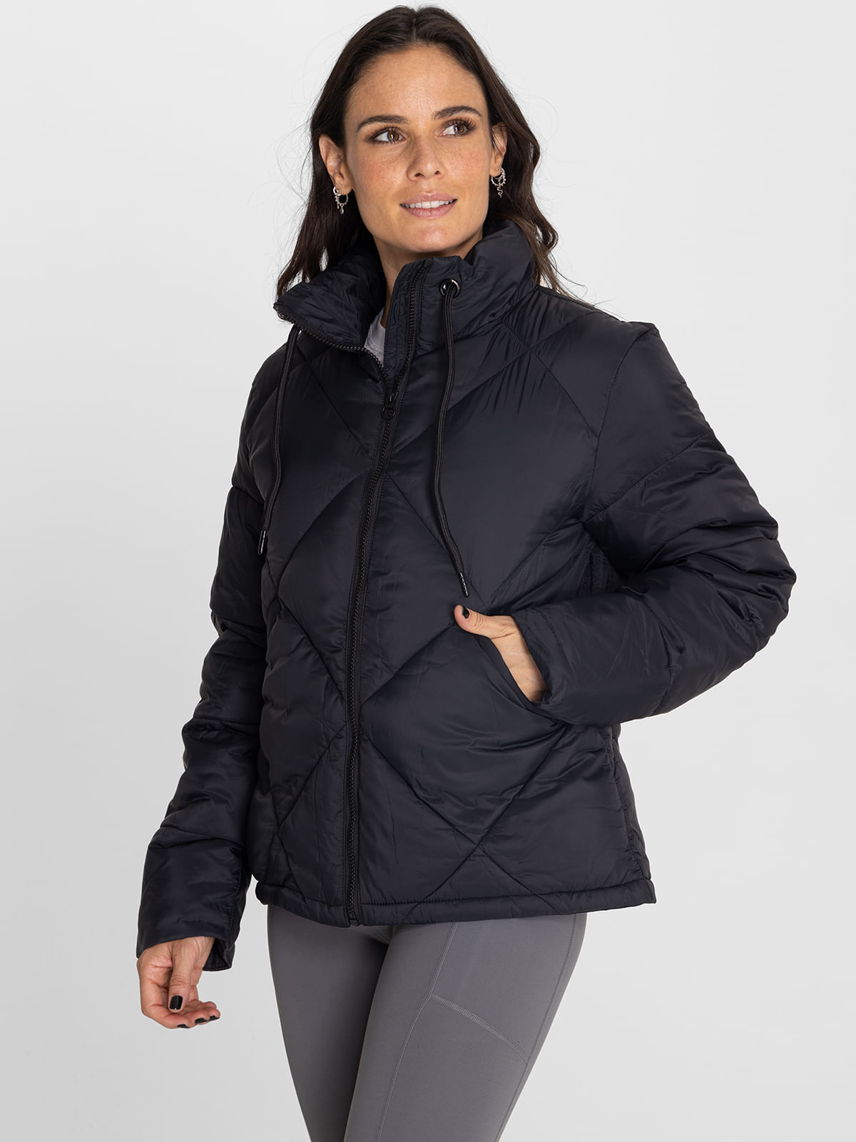 Casaca-Para-Mujer--Quilted-Negro-Bsoul