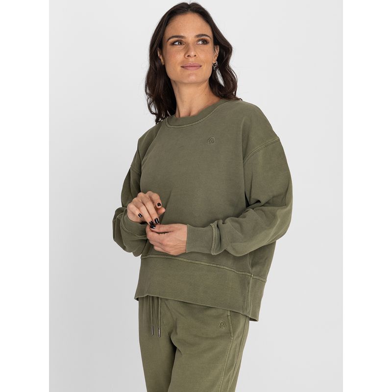 Poleron-Para-Mujer--Crew-Neck-Creta-Verde-Bsoul