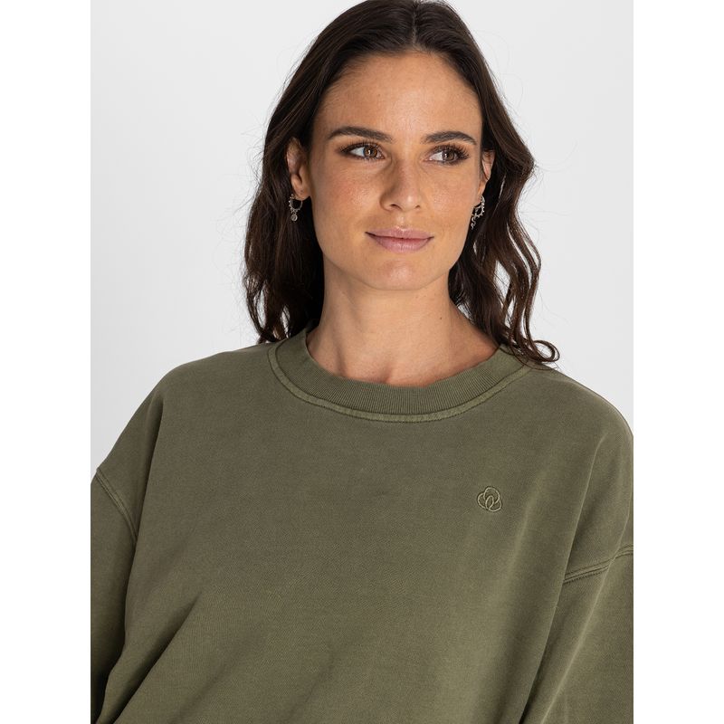 Poleron-Para-Mujer--Crew-Neck-Creta-Verde-Bsoul