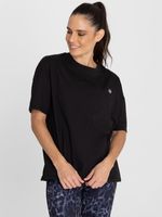 Polo-Manga-Corta-Para-Mujer-Oversize-Anto-Negro-Bsoul