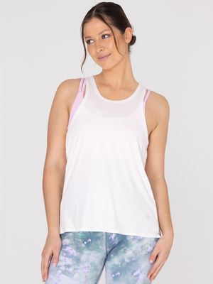 Polo Sin Mangas Para Mujer Tank Cloe Blanco Bsoul