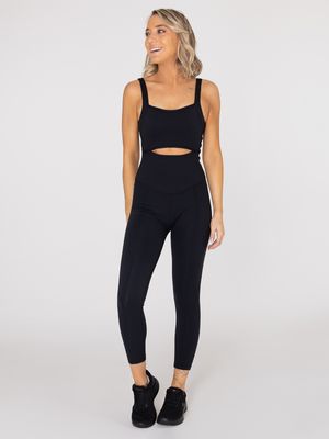 Enterizo Para Mujer  Ankle Jumpsuit Negro Bsoul