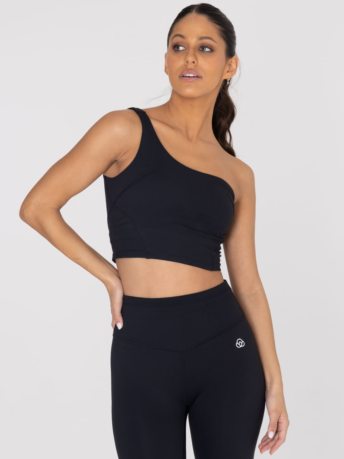 Bra-Para-Mujer-Deportivo-Asymmetric-Crop-Top-Negro-Bsoul