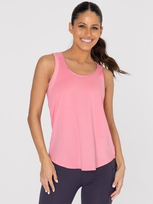 Polo Sin Mangas Para Mujer  Training Tank Rosado Bsoul