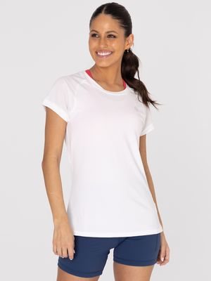 Polo Manga Corta Para Mujer  V-Neck Blanco Bsoul