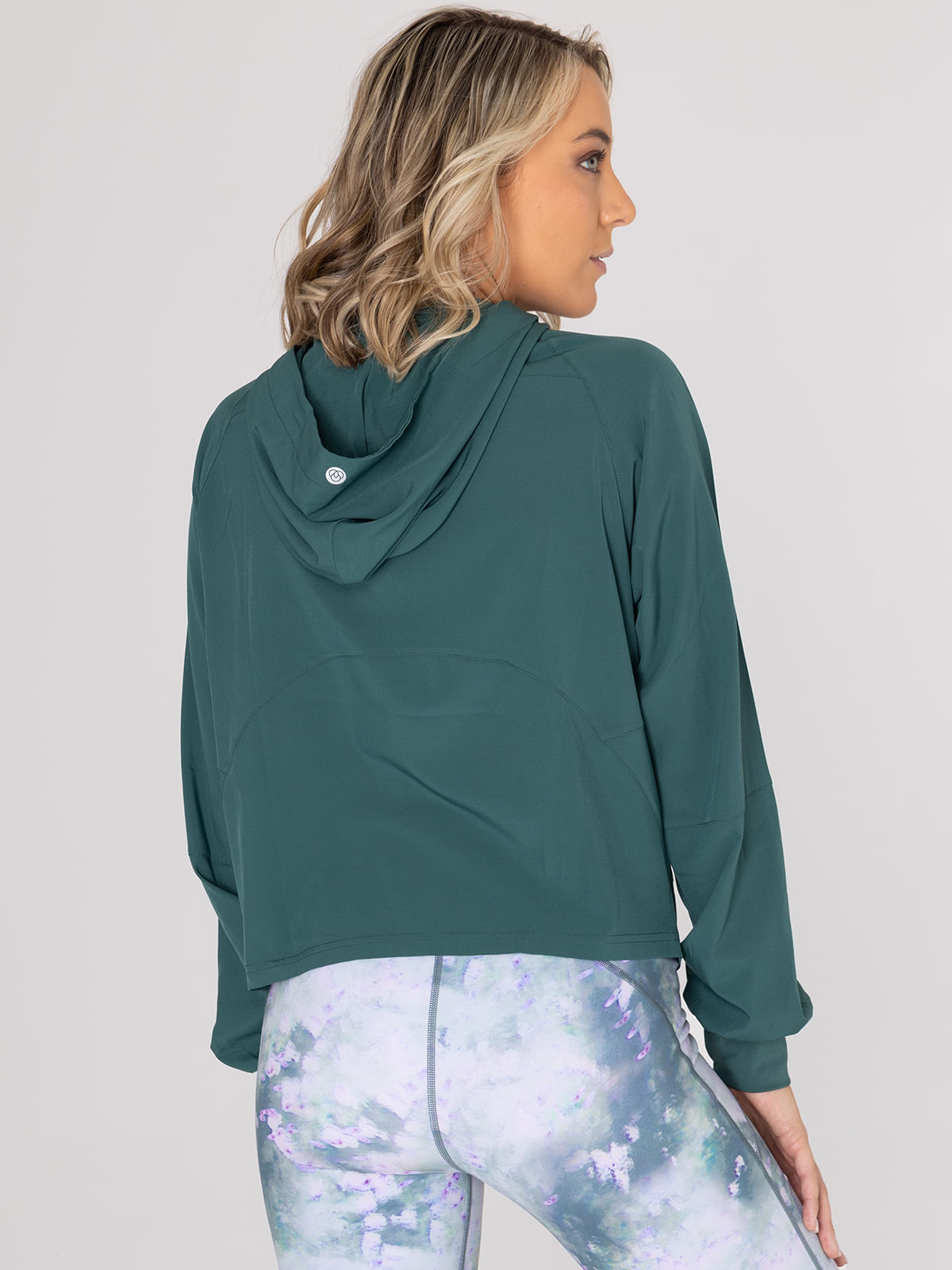 Hoodie-Para-Mujer--Half-Zip-Demi-Verde-Bsoul
