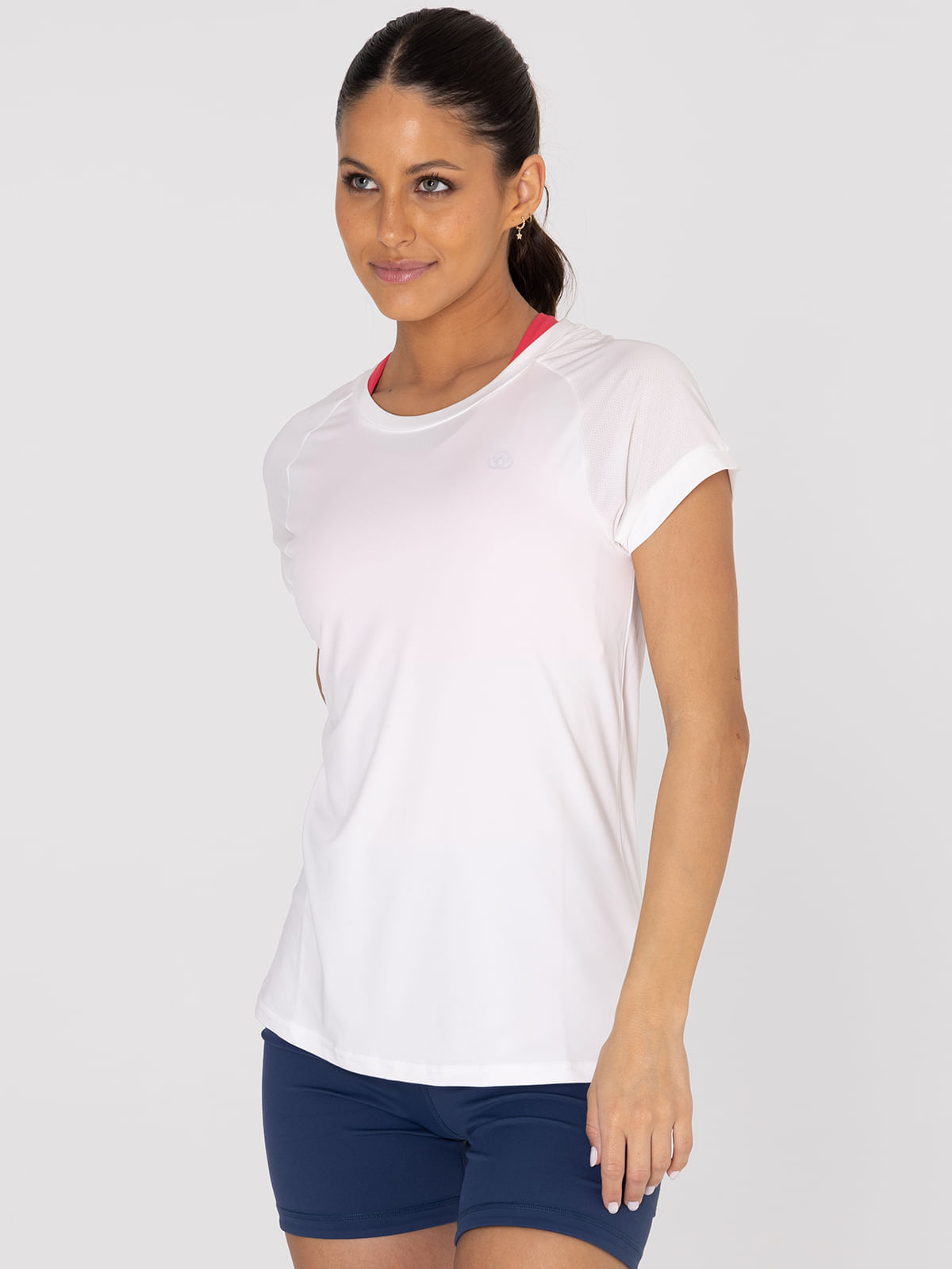 Polo-Manga-Corta-Para-Mujer--V-Neck-Blanco-Bsoul