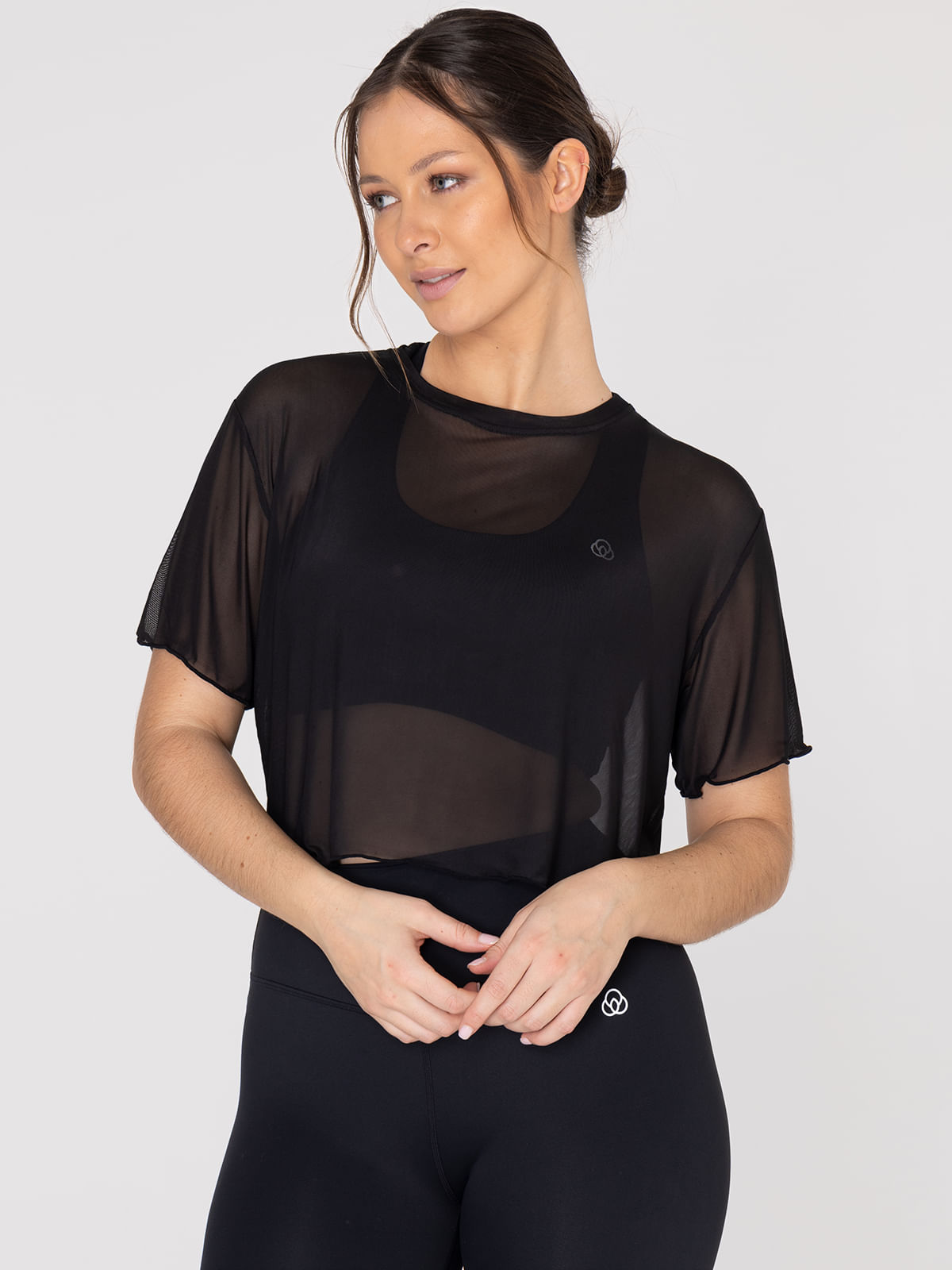 Polo-Manga-Corta-Para-Mujer-Crop-Demi-Negro-Bsoul