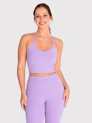 Bra Para Mujer Deportivo Crop Kaira Morado Bsoul