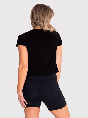 Polo Manga Corta Para Mujer  Blanca Negro Bsoul