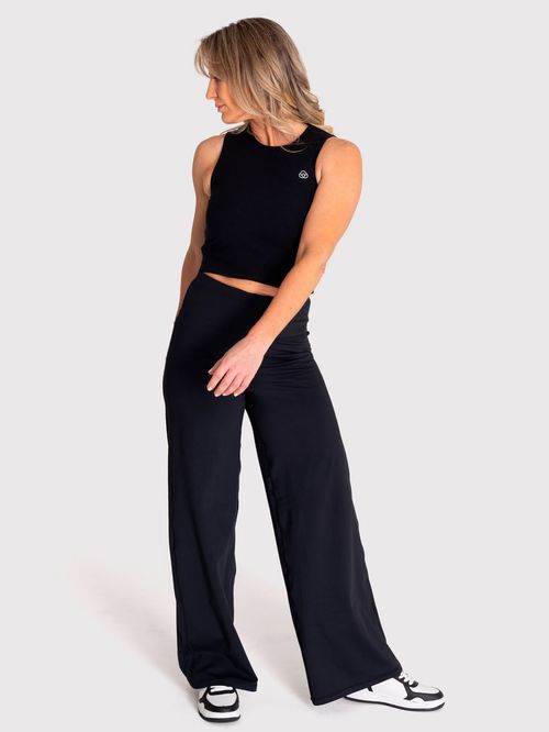 Pantalón Para Mujer  Wide Leg Negro Bsoul