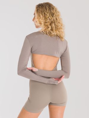 Bolero Top Para Mujer Saint Malé Marrón Bsoul