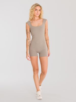 Enterizo Corto Para Mujer Saint Malé Kira Marrón Bsoul