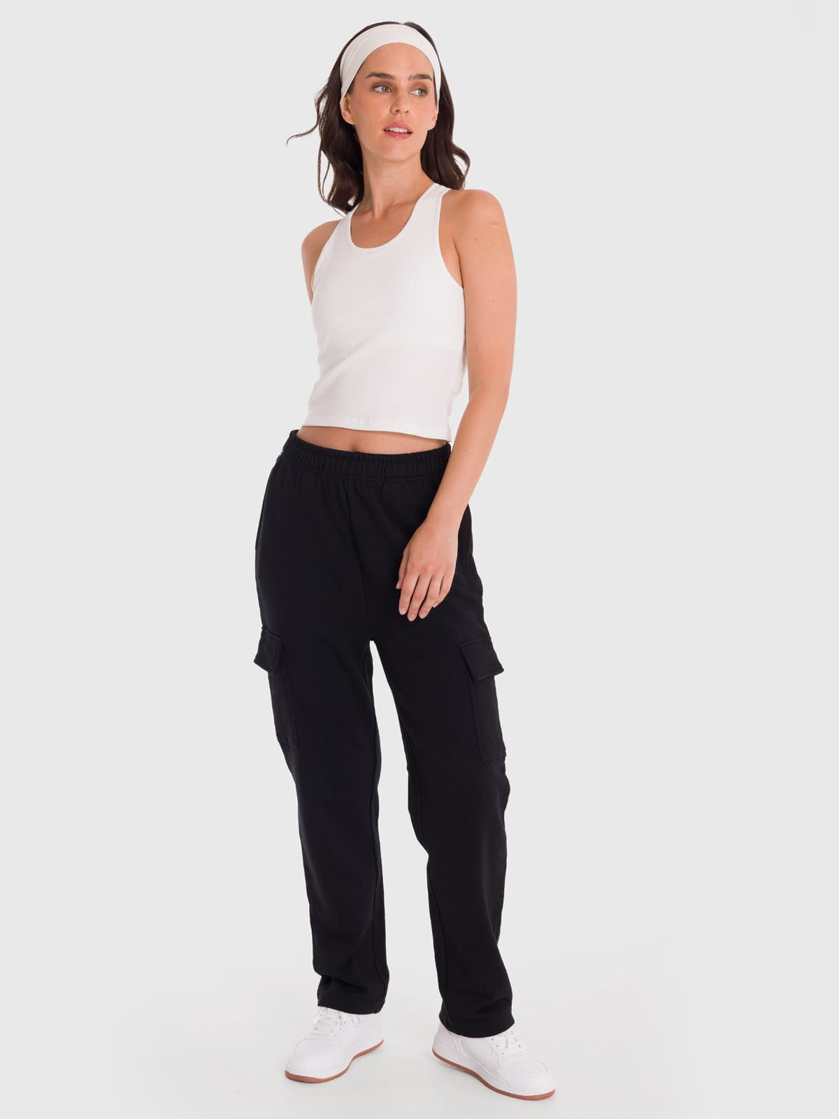 Pantalon-Para-Mujer-Cargo-Negro-Bsoul