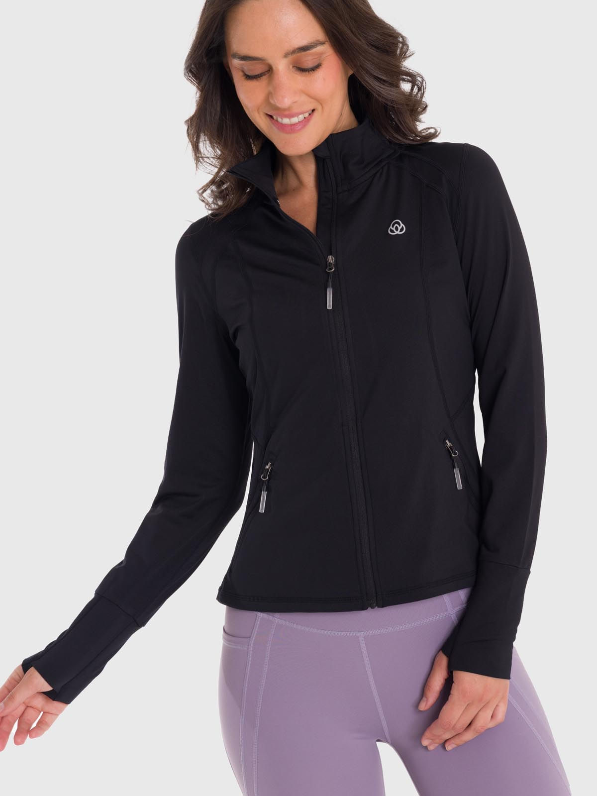 Polo-Manga-Larga-Para-Mujer-Second-Layer-Negro-Bsoul