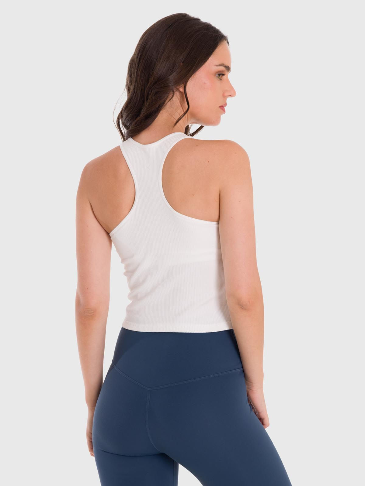 Polo-Sin-Mangas-Para-Mujer-Crop-Bra-Blanco-Bsoul