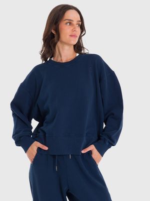Polera Para Mujer Crew Neck Creta Azul Bsoul