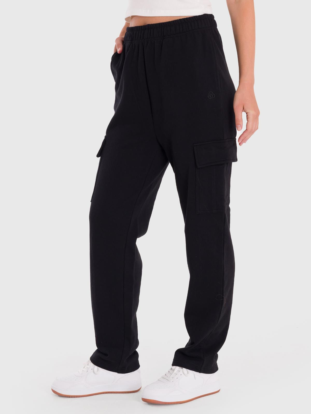 Pantalon-Para-Mujer-Cargo-Negro-Bsoul