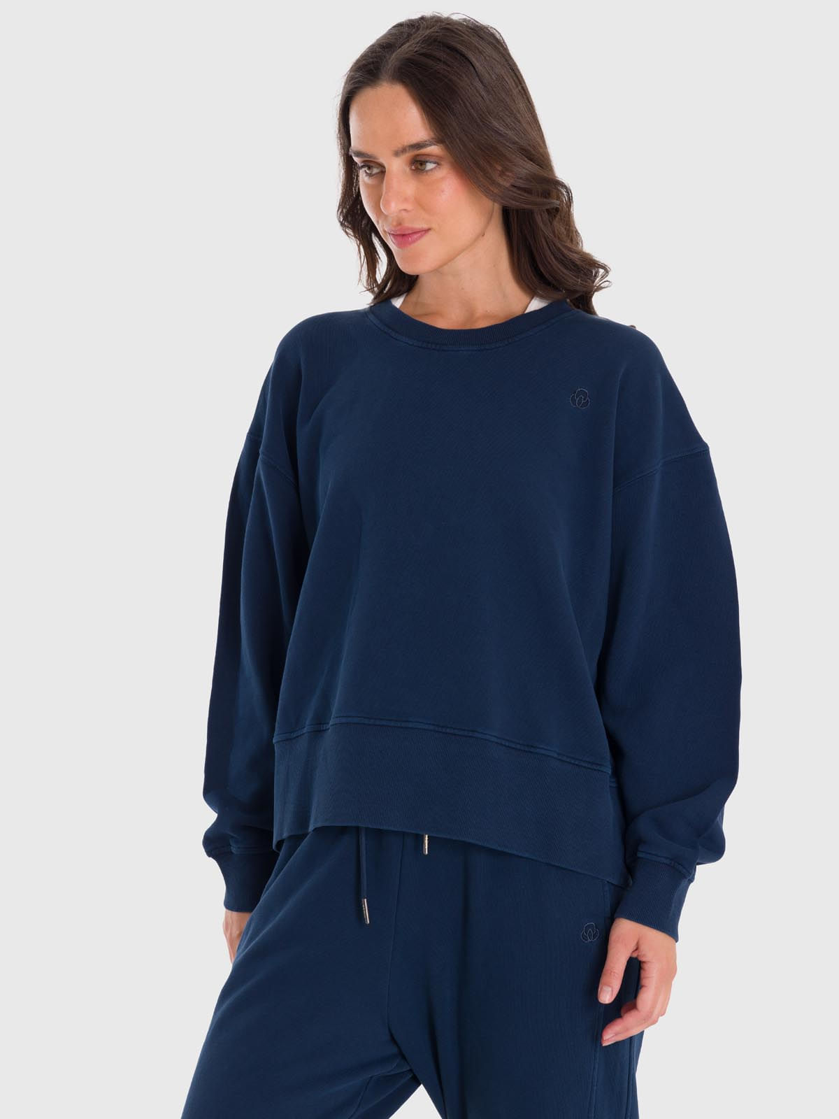 Polera-Para-Mujer-Crew-Neck-Creta-Azul-Bsoul