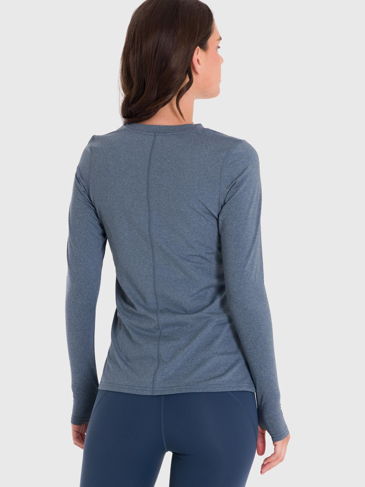Polo-Manga-Larga-Para-Mujer-First-Layer-Azul-Bsoul
