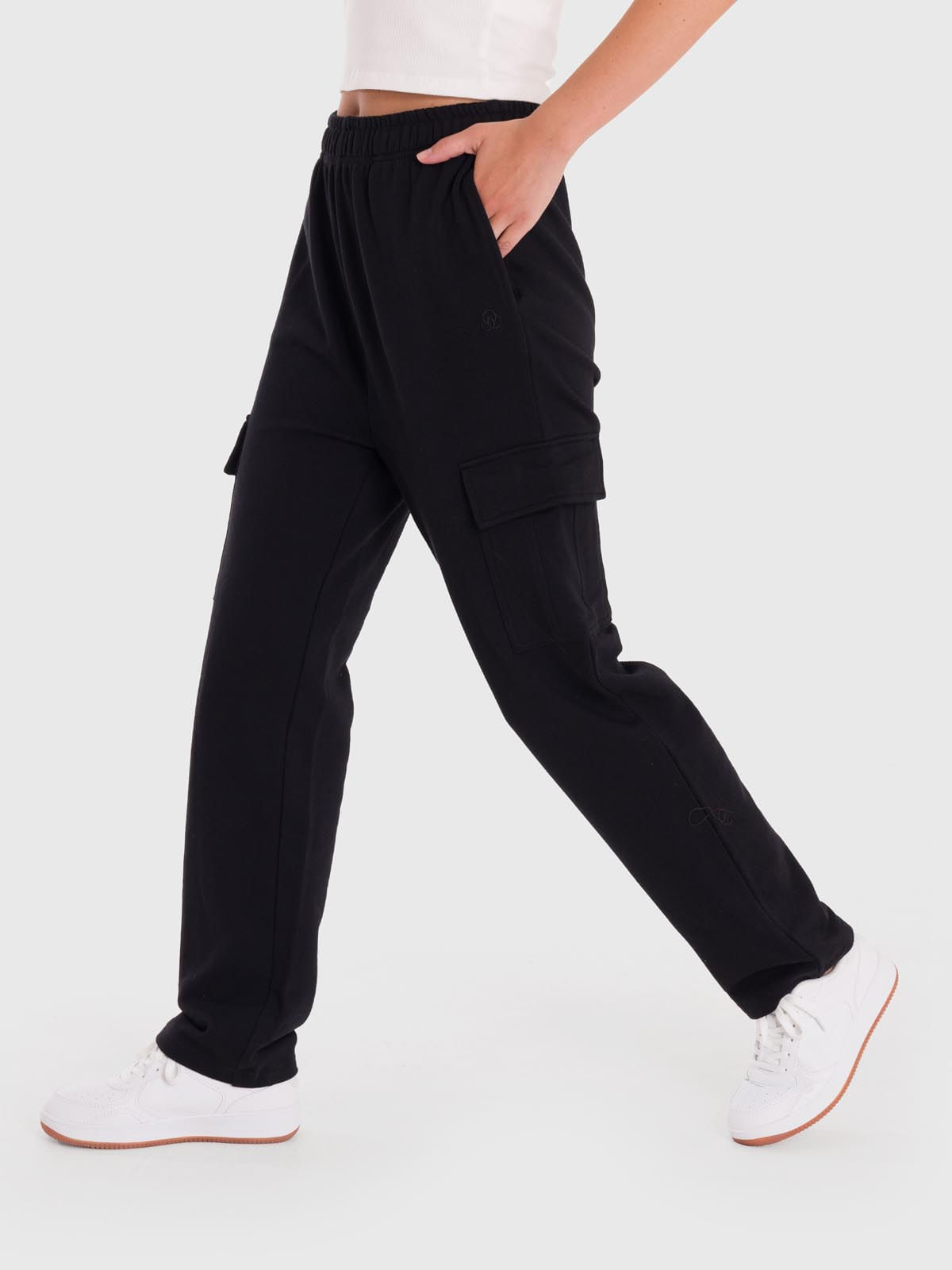 Pantalon-Para-Mujer-Cargo-Negro-Bsoul