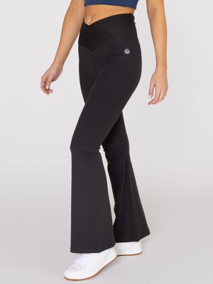 Legging Para Mujer Flared Negro Bsoul