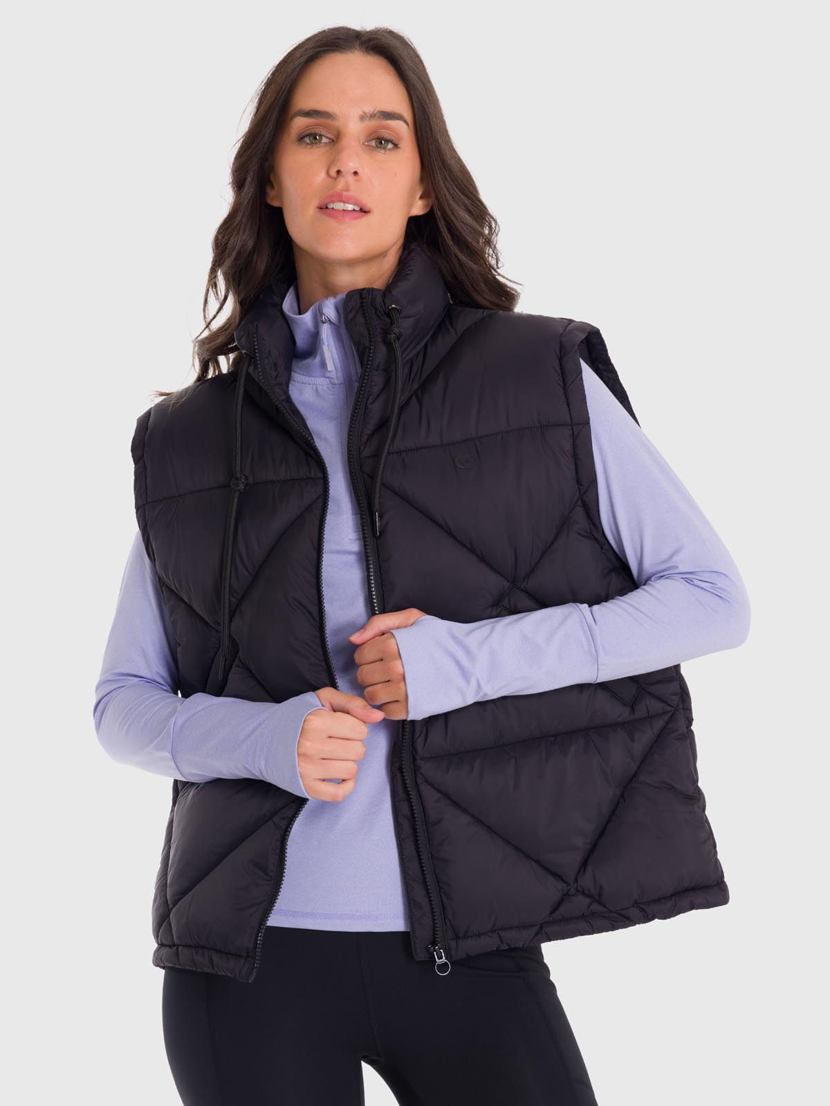 Chaleco-Para-Mujer-Quilted-Negro-Bsoul