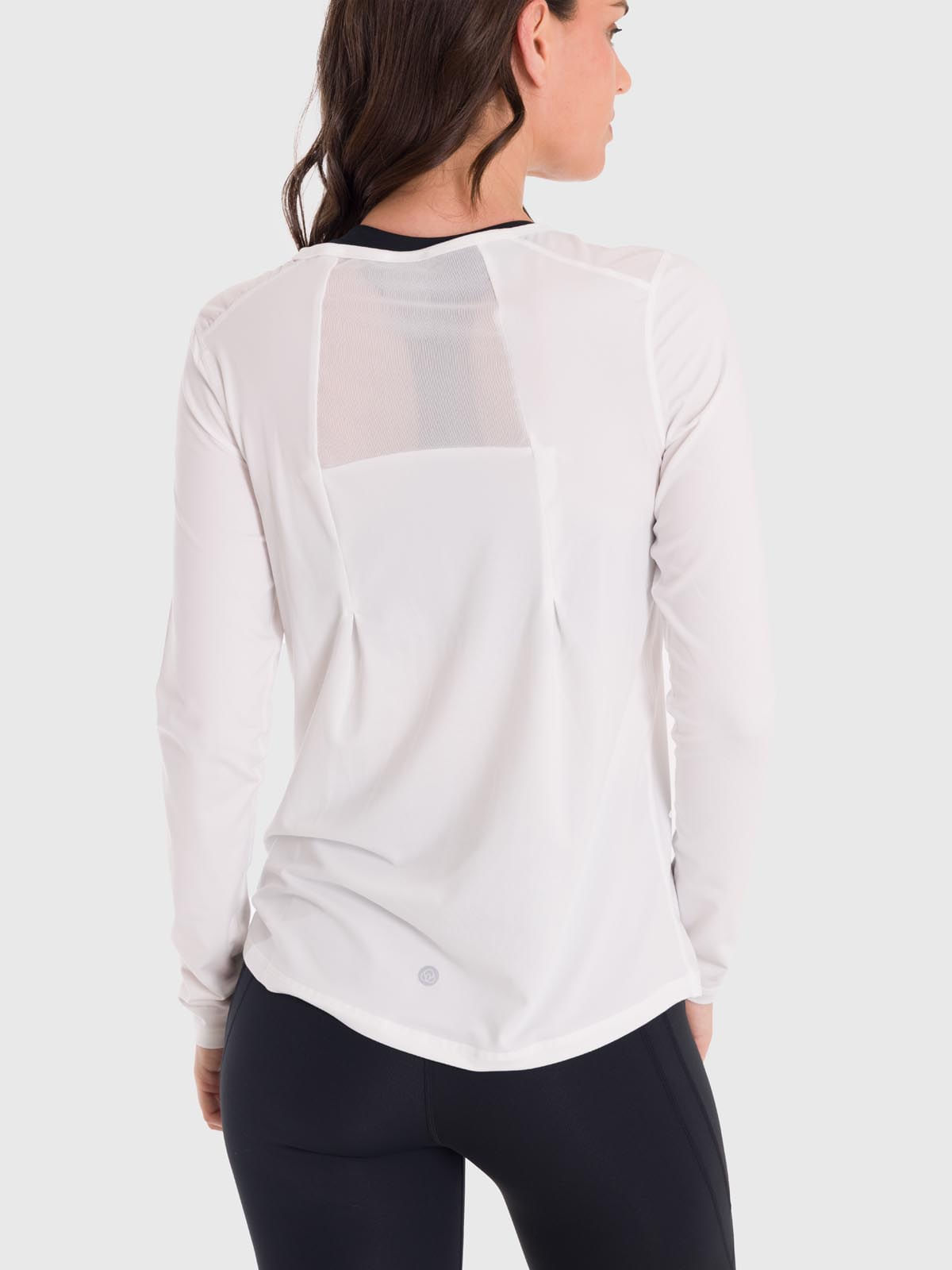 Polo-Manga-Larga-Para-Mujer-First-Layer-Mesh-Blanco-Bsoul