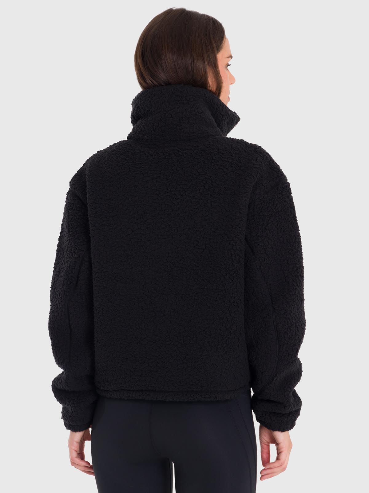 Polar-Para-Mujer-Mid-Zip-Sherpa-Negro-Bsoul