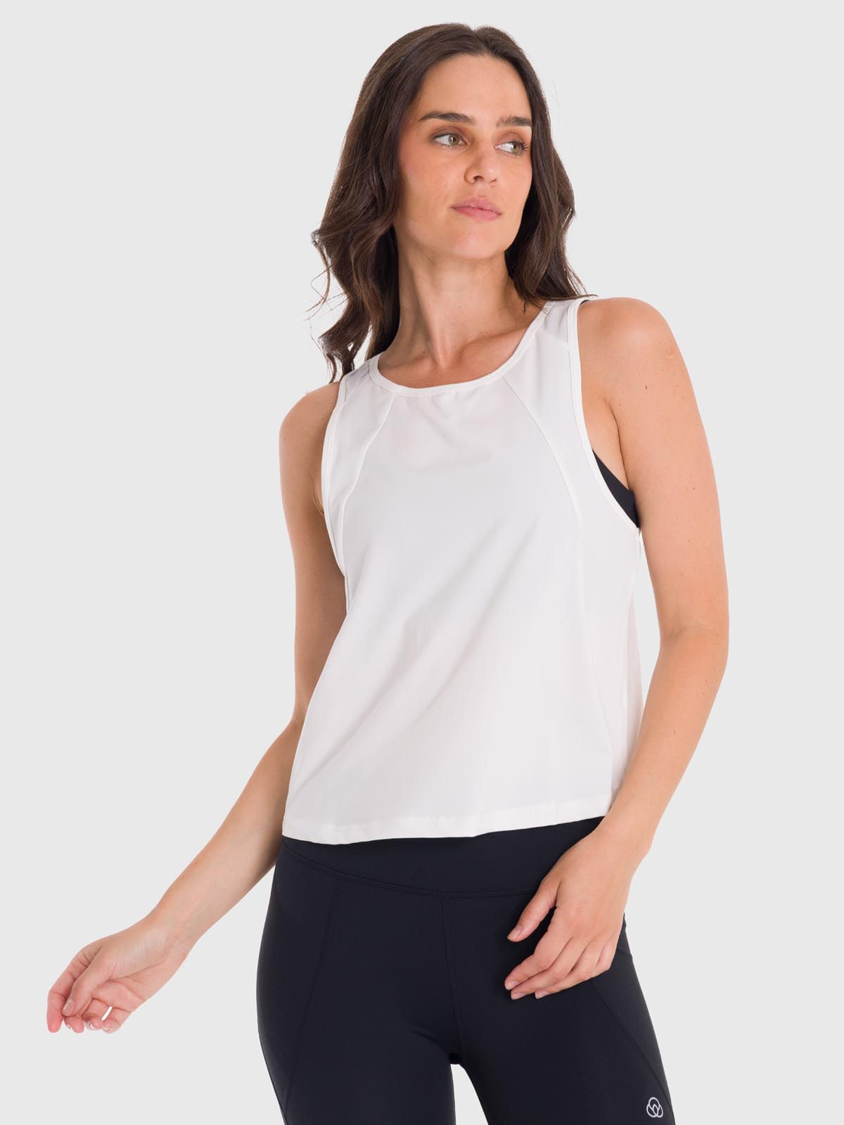 Polo-Sin-Mangas-Para-Mujer-Vest-Zia-Blanco-Bsoul