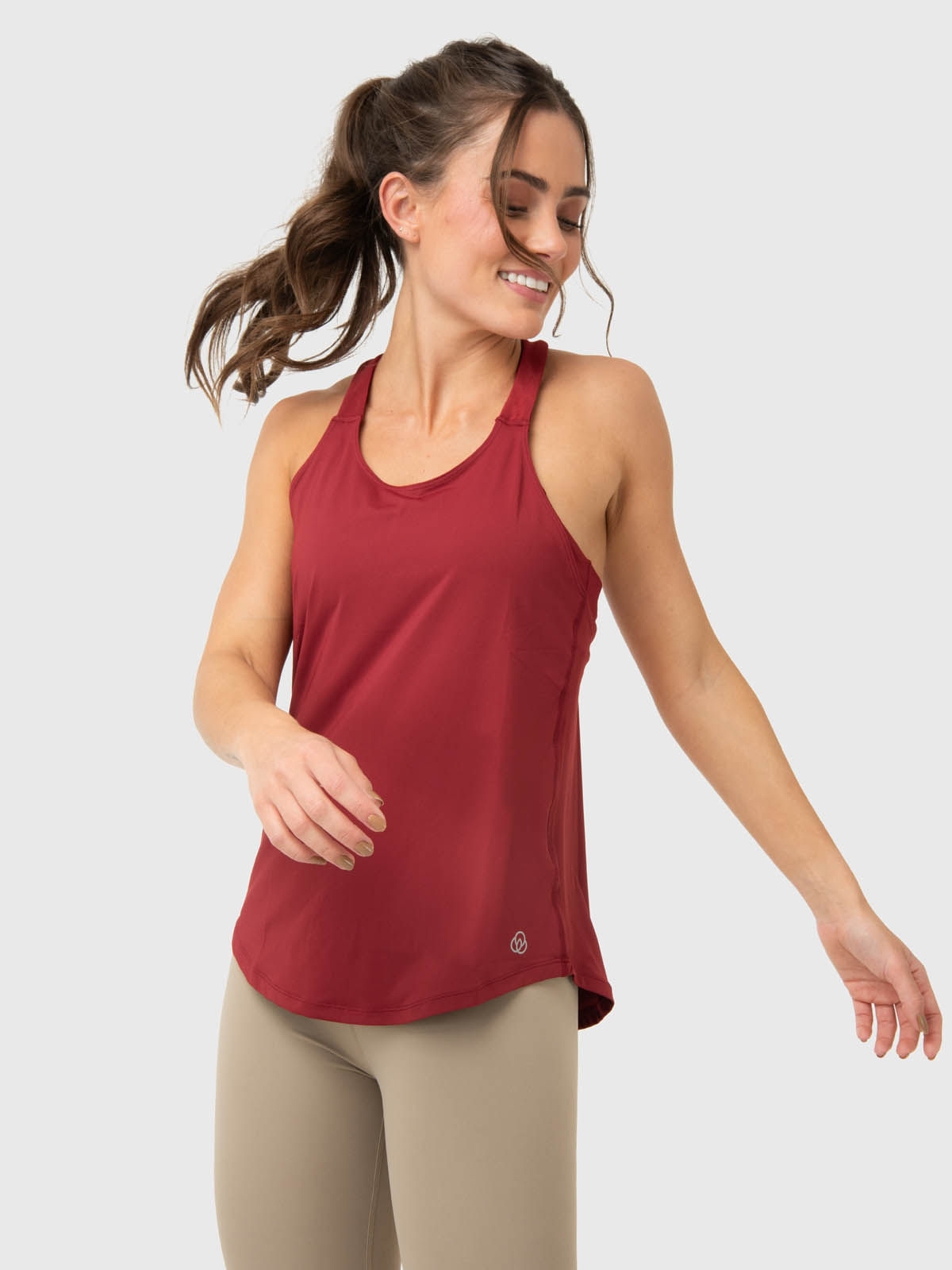 Polo-Sin-Mangas-Para-Mujer-Training-Tank-Rojo-Bsoul