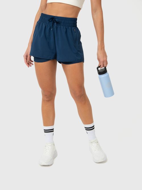 Short Para Mujer 2 In 1 Train Azul Bsoul