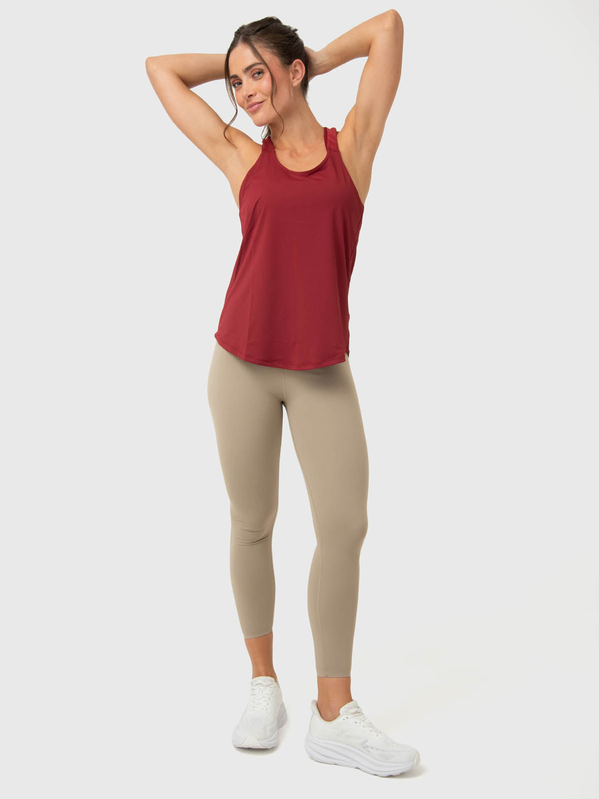 Polo-Sin-Mangas-Para-Mujer-Training-Tank-Rojo-Bsoul